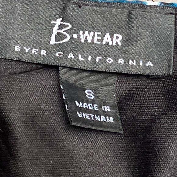 B-Wear Byer California Multicolored Sleeveless Teal & Purple Dressy Blouse Sz S - Picture 6 of 9